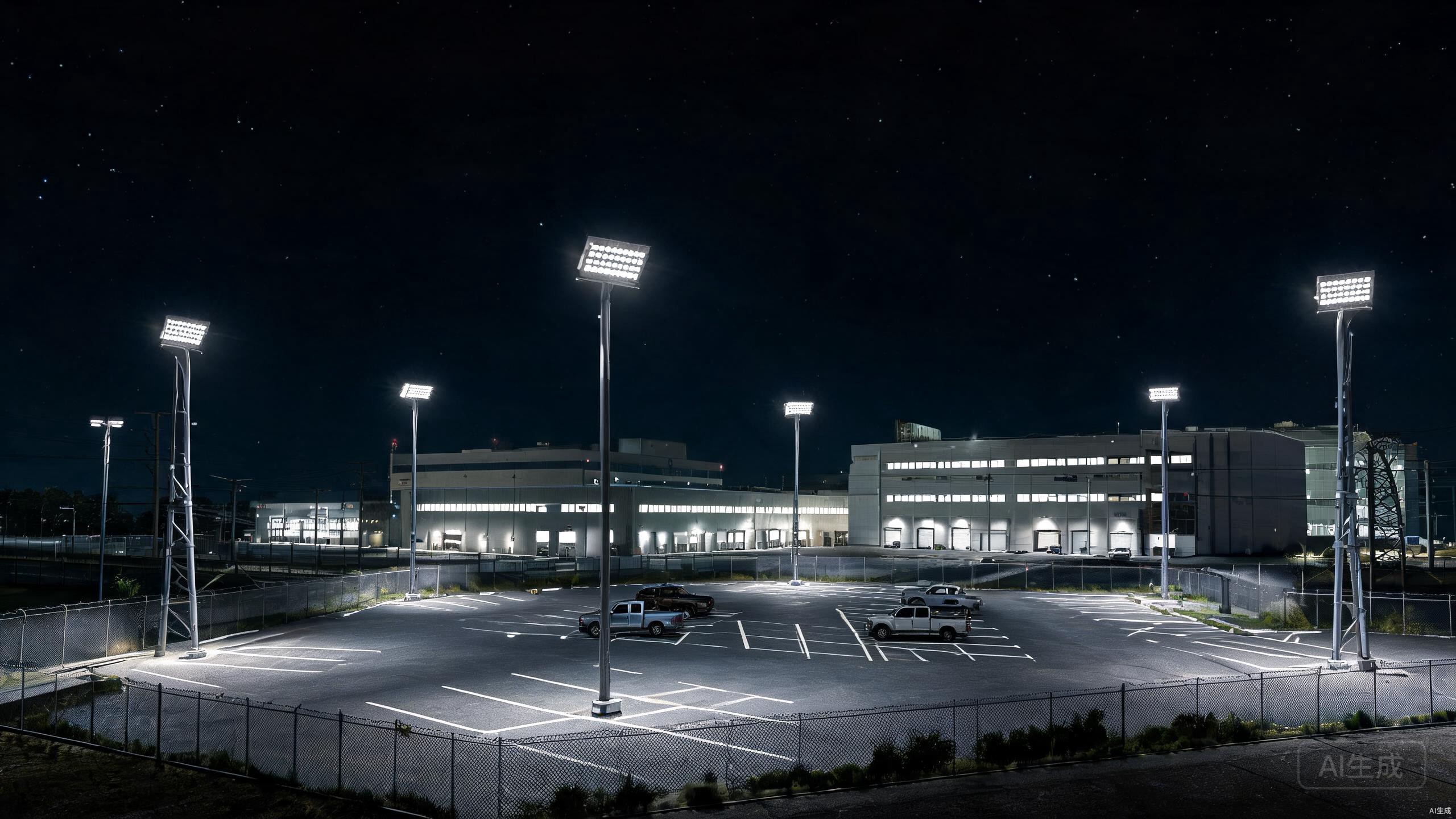 Industrial Park Yard Lighting Retrofit