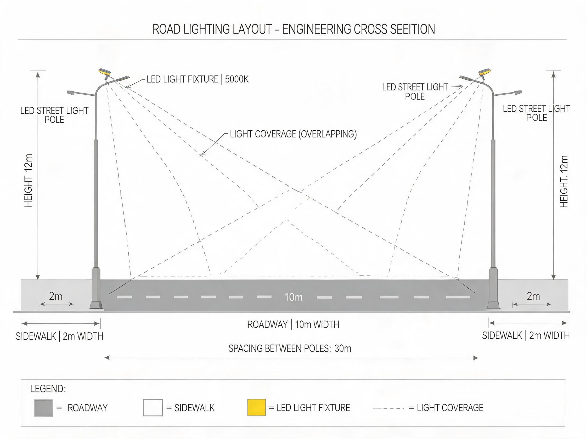 Road Lighting Layout Design